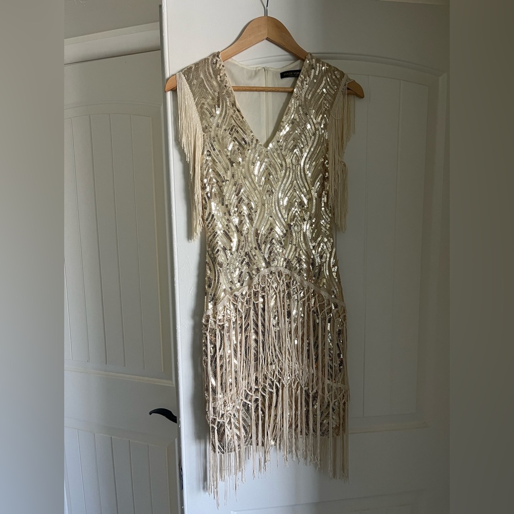 1920s Flapper Girl Dress